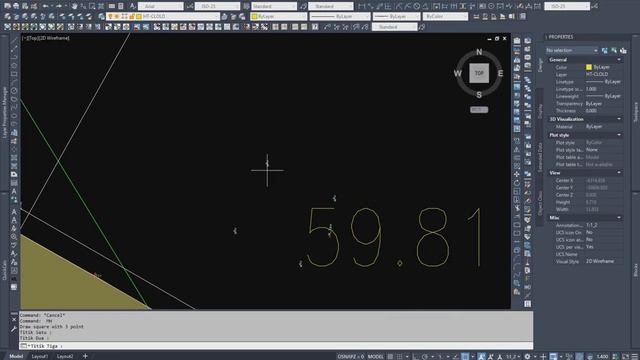 UKUR TANAH - AUTOCAD (LISP) - THREE POINTS RECTANGLE смотреть онлайн