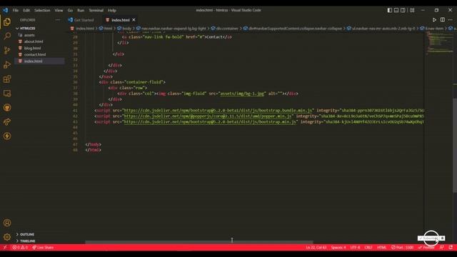 Create a Website Using HTML, CSS & BOOTSTRAP смотреть онлайн