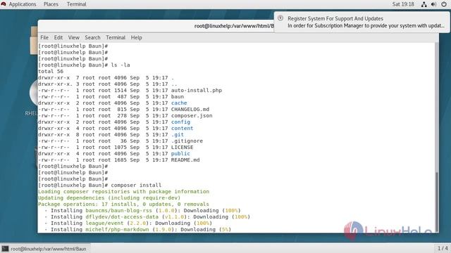How to Install Baun CMS on RHEL 7.6 смотреть онлайн