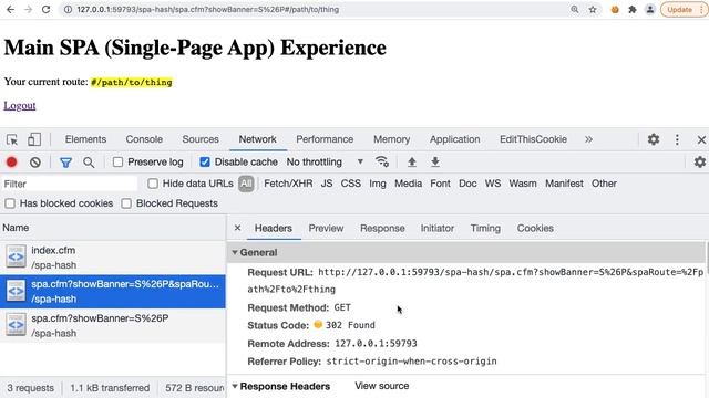 Maintaining Route Information During SPA (Single-Page Application) Authentication In Lucee CFML