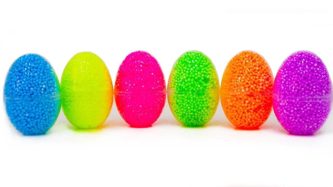 Разноцветный Шариковый Пластилин с игрушками из мультиков - Учим Цвета в Развивающем видео смотреть онлайн