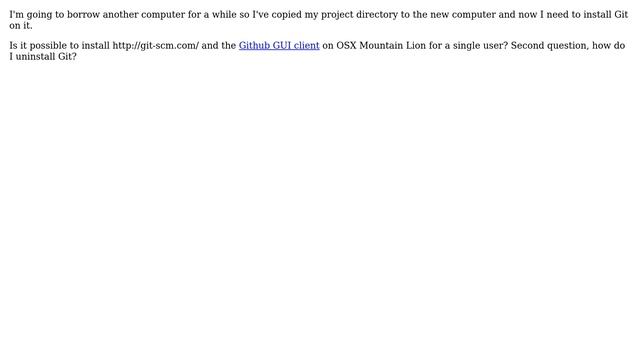 Installing git for a single user смотреть онлайн