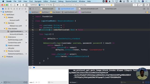 Authentication in SwiftUI App Using JSON Web Token (JWT) смотреть онлайн