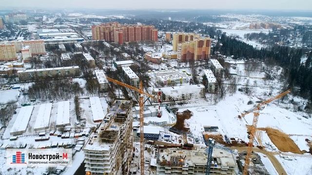 ЖК «Химки 2019» от девелопера «Самолет Девелопмент» (аэросъемка: январь 2018 г.) смотреть онлайн