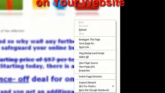 Disable Right Click Menu смотреть онлайн