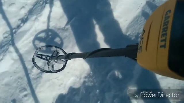 Garrett Ace 400i коп зимой со спецтехникой