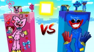 ЧАНК ХАГГИ ВАГГИ против ЧАНКА КИССИ МИССИ в майнкрафт ! HUGGY WUGGY POPPY PLAYTIME MINECRAFT SCP