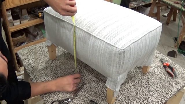 HOW TO REUPHOLSTER AN OTTOMAN - ALO Upholstery