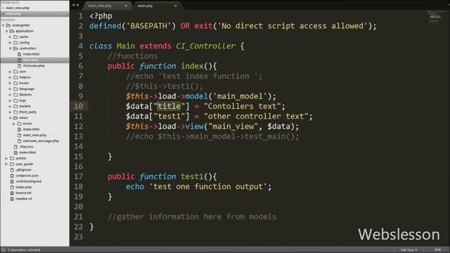 4 - Codeigniter Tutorials - What is Views? смотреть онлайн