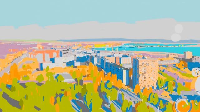 Город детства (эскиз картины на кружке) смотреть онлайн