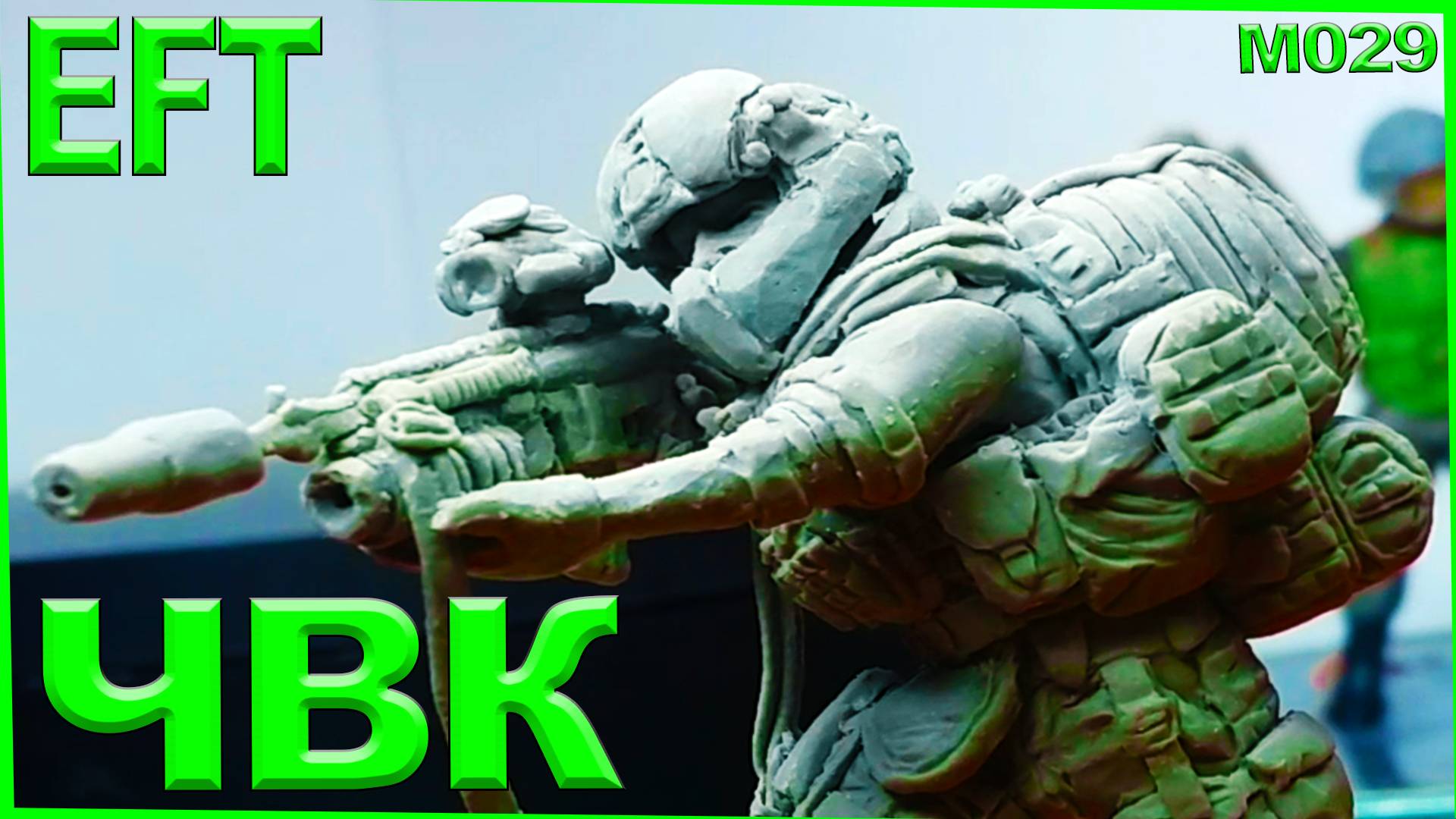 Полимерная глина. Солдат ЧВК из Escape from Tarkov. Импортный кепка берец. смотреть онлайн