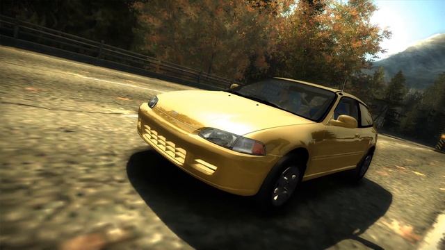 NFS Most Wanted : Honda Civic SI mod showcase смотреть онлайн