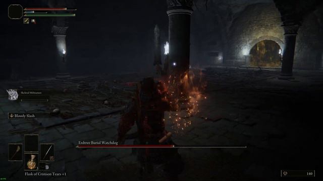 Elden Ring - Erdtree Burial Watchdog Boss Fight at the Impaler Catacombs смотреть онлайн