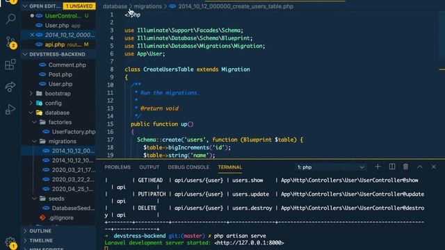 Vue + Vuetify Blog with Laravel REST API #9 User Controller & route смотреть онлайн