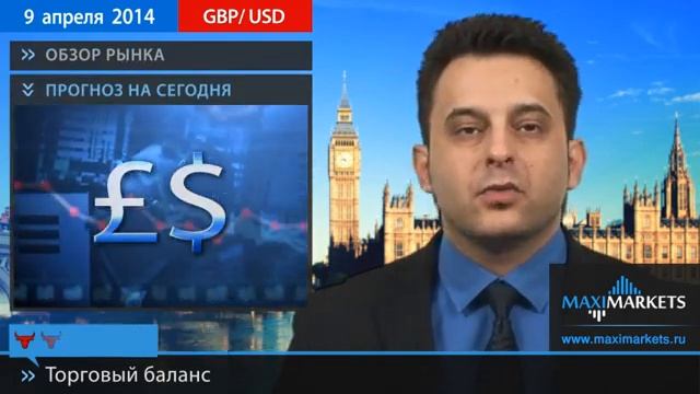 09.04.14 - Прогноз курсов валют. Евро, Доллар, Фунт. MaxiMarkets смотреть онлайн