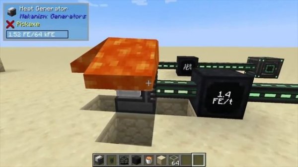 Mekanism: Heat-Generator (BEST Early Generator) (How to use)