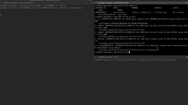 xdp bpf docker egress demo - drop all TCP смотреть онлайн