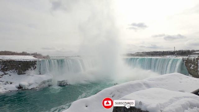 NIAGARA FALLS In Winter Canada 4K