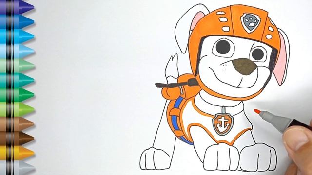 Coloring Paw Patrol Zuma ? Coloring Paw Patrol Coloring Book смотреть онлайн