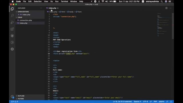 3 CRUD with PHP & MySQL | Insert operation using PHP PDO | Explanation in Marathi смотреть онлайн