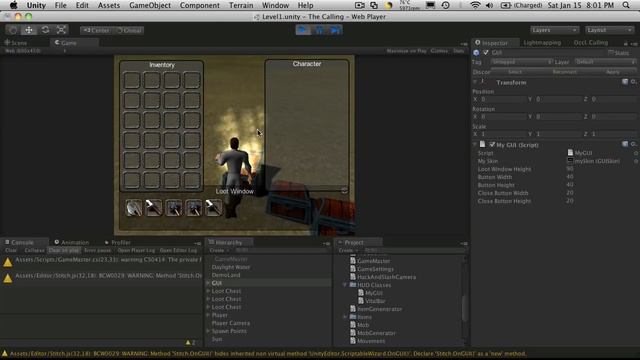 134. Unity3d Tutorial - Character Window Part 1 смотреть онлайн