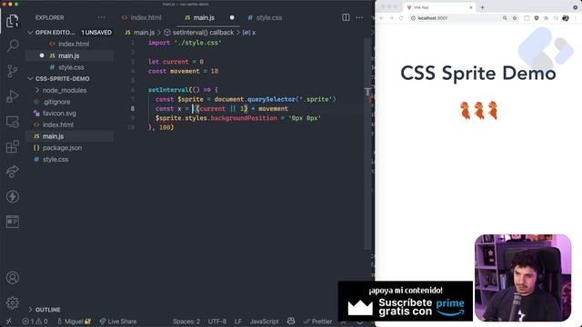 ? CSS Sprites: Tutorial y explicación sobre usar imágenes de sprites en CSS смотреть онлайн