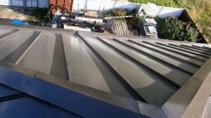 Фальцевая кровля. Вальмовая крыша.