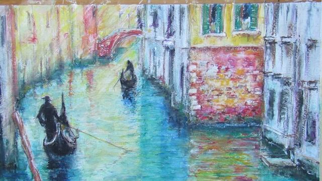 Как исправить рисунок выполненный масляной пастелью. смотреть онлайн