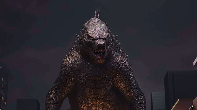 [Blender] Godzilla 2014 ultimate roar in Chinatown animation test. смотреть онлайн
