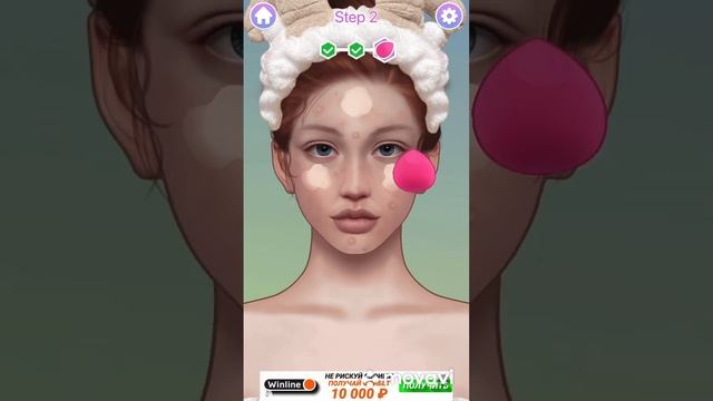 Делаю макияж часть 2 #играю #макияж #мобильнаяигра смотреть онлайн