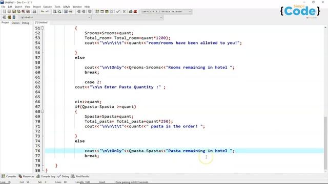 Hotel Management System in C++ | C++ Projects With Source Code | Project In C++ | SimpliCode смотреть онлайн