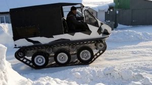 Гусеничный вездеход своими руками пробный выезд