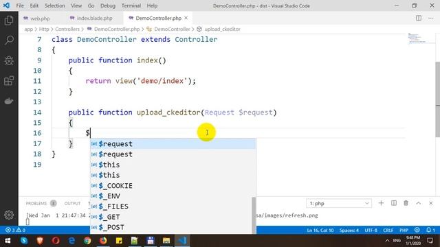 Upload File in CKEditor in Laravel смотреть онлайн