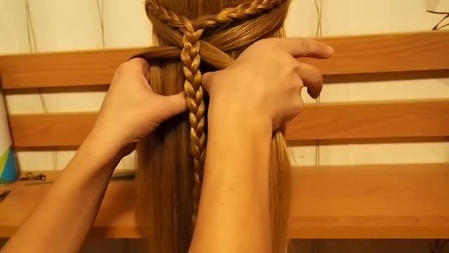 Красивая коса. Пятипрядная коса. Braids. Kapralova Olga смотреть онлайн