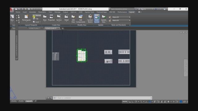 AutoCAD 2D Modeling Layout