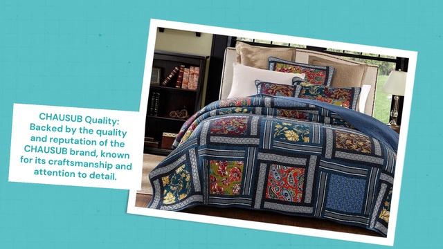 New Chausub Vintage Quilt 3 PCS Bedsheet Set смотреть онлайн