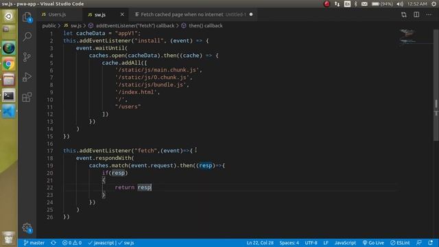 React js pwa tutorial in Hindi #8 check Internet connection and load page offline смотреть онлайн