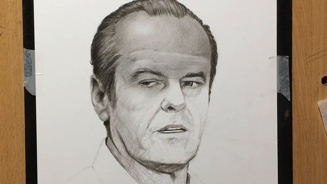 Jack Nicholson Charcoal Portrait смотреть онлайн