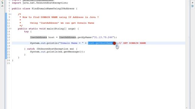 HOW TO FIND DOMAIN NAME USING IP ADDRESS IN JAVA смотреть онлайн