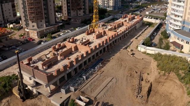 Строительство квартала «Александровский», июль 2020 г смотреть онлайн