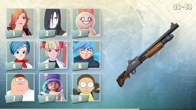 ADIVINA LA SKIN DE FORTNITE CON EL ARMA MÍTICA - #2 | tusadivi смотреть онлайн