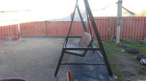 простые безопасные садовые качели - чертёж с размерами