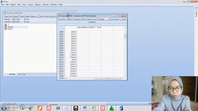 Forecasting (AR, MA, ARMA, ARIMA) EVIEWS смотреть онлайн