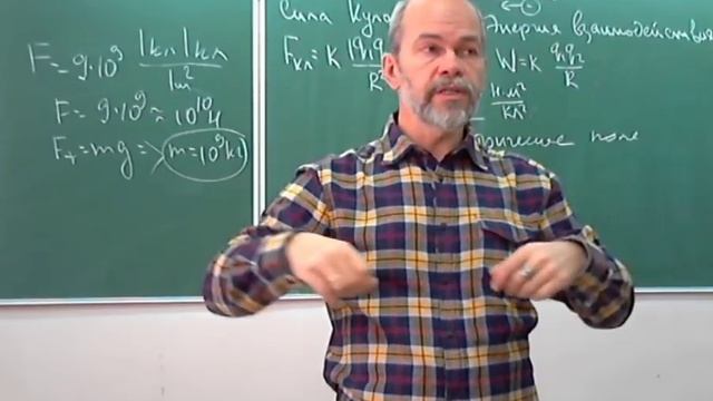 видео лекция, физика 8 класс, сила Кулона, напряженность, потенциал 18-19 смотреть онлайн