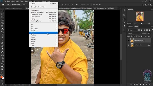 photoshop tutorial : how to change normal photo to painting effect |graphicgenie |Tamil Tutorial смотреть онлайн