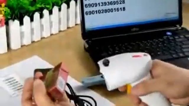 2.4G Wireless Barcode Scanner bar Code Reader Laser Barcode Scanner,Rechargeable смотреть онлайн