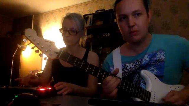 BlueStripes - Mysterious Flame Live! [Fender Squier + Guitar Rig 5 + Trillian Jam] смотреть онлайн