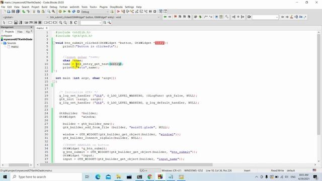 03 Handle event on button click in GTK смотреть онлайн