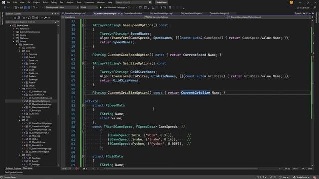 07.? Snake Game. User Settings. Unreal Engine. MINI_GAMES