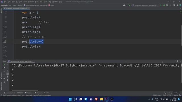 Increment and decrement operator in kotlin | Kotlin complete course in hindi | #16 смотреть онлайн